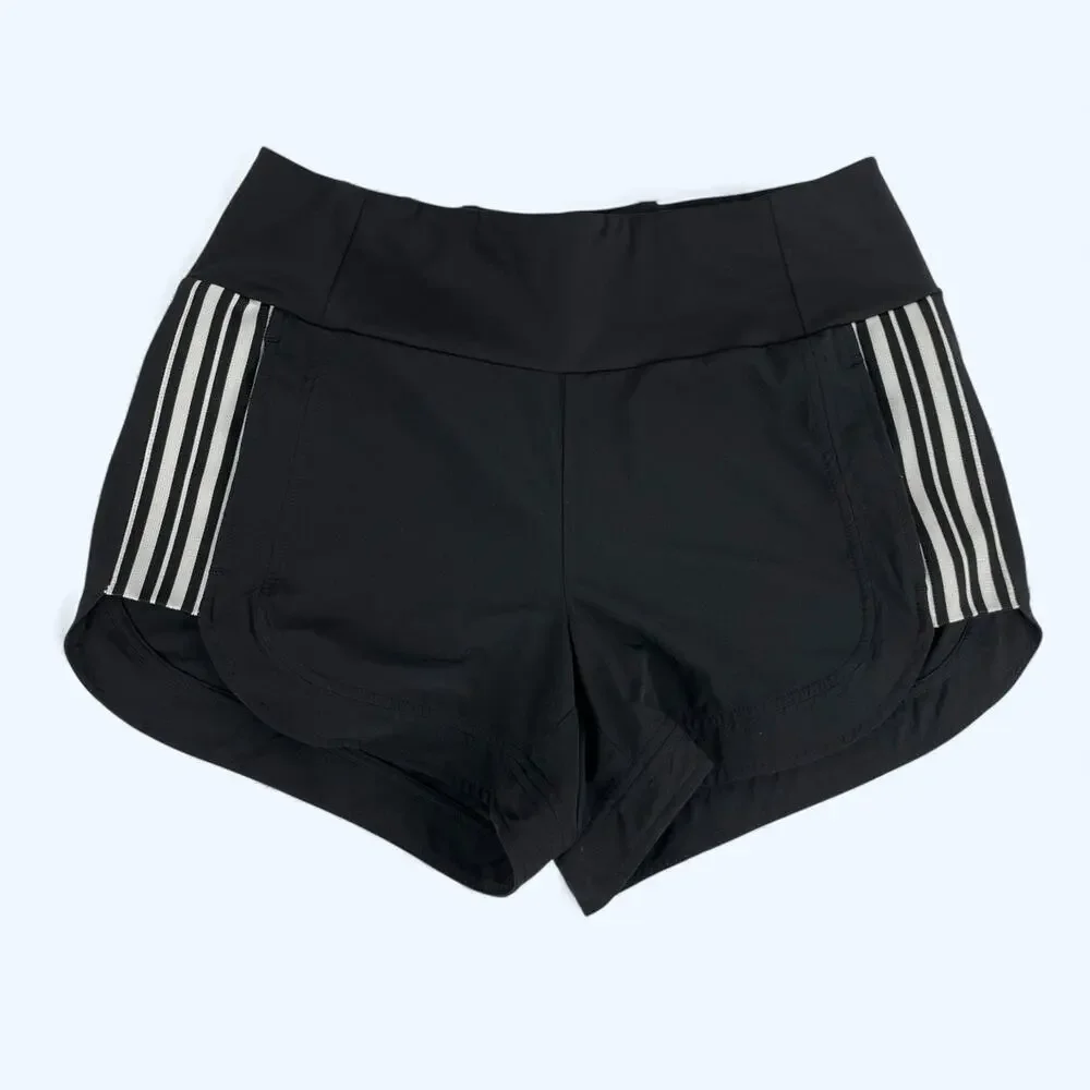 Athleta Ascender Athletic Active Running Shorts Black 406749 Size 10 NICE